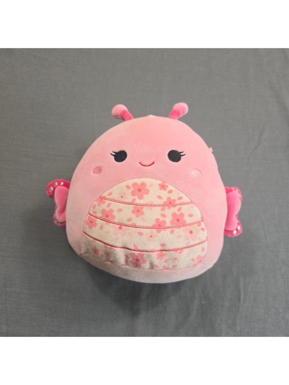 Squishmallows 8 Inch Mogo Butterfly Plush Pink Ladybug Floral Belly